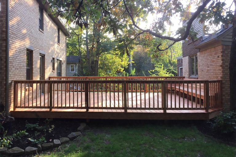 Deck addition completed in Wilmette by Nailed It North Shore licensed crew