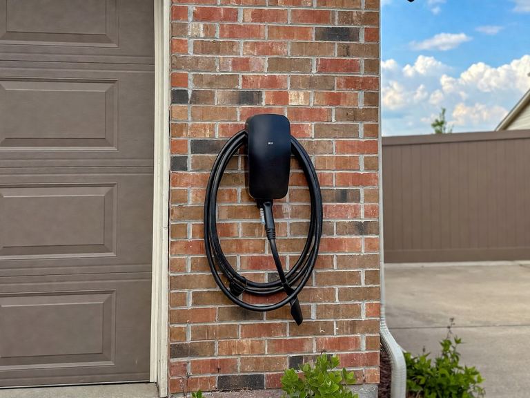EV charger installed in Deerfield by Nailed It North Shore licensed electrician