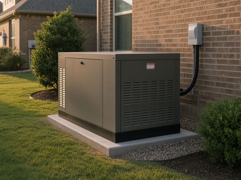 Standby generator installed in Lake Forest by Nailed It North Shore licensed electrician