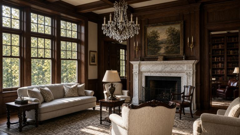 Formal living room millwork in a Kenilworth home by Nailed It North Shore licensed crew